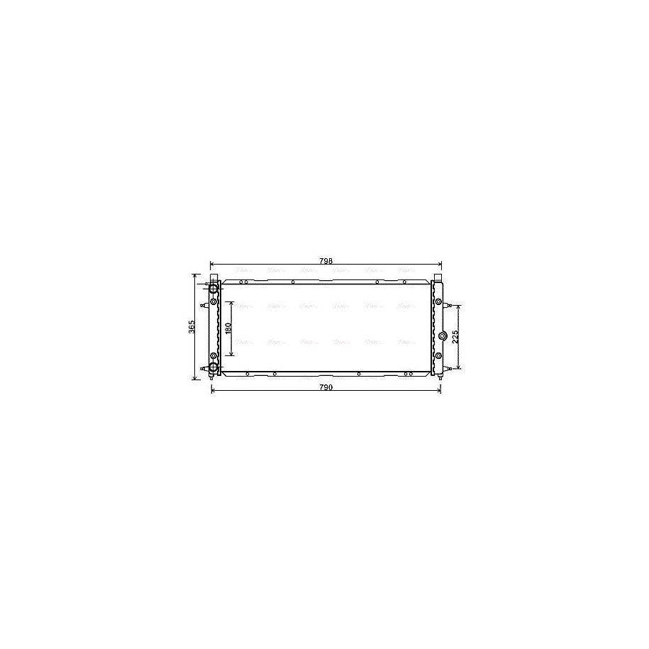Radiator - Engine Cooling - AVA VN2094