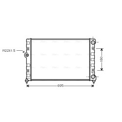Radiator - Engine Cooling - AVA VN2109