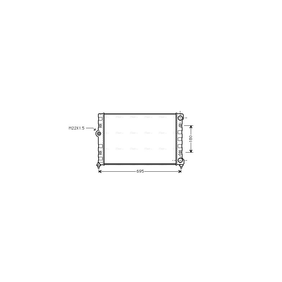 Radiator - Engine Cooling - AVA VN2109