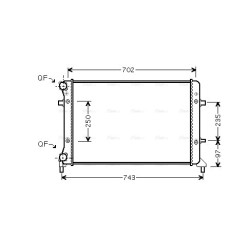 Radiator - Engine Cooling - AVA VN2204