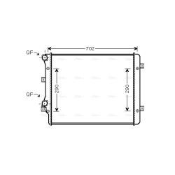 Radiator - Engine Cooling - AVA VN2207