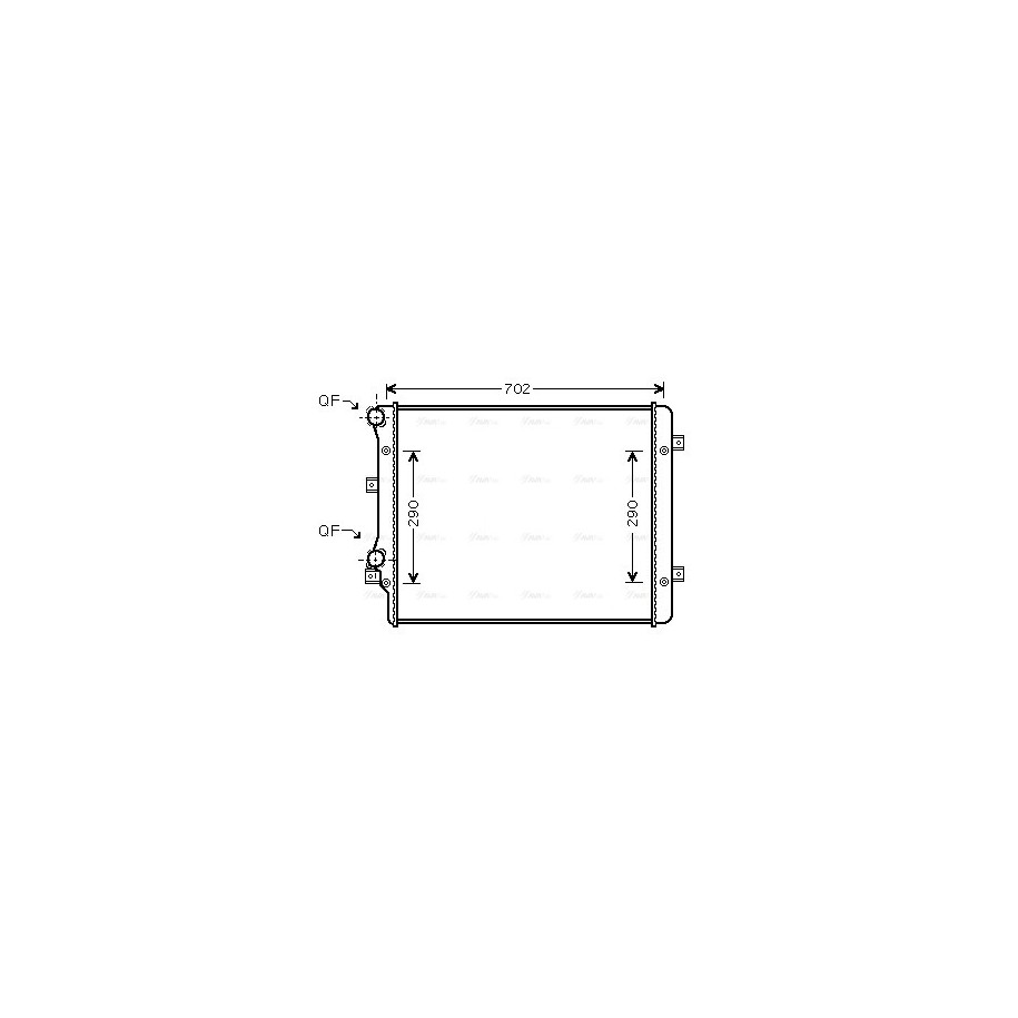 Radiator - Engine Cooling - AVA VN2207