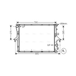 Radiator - Engine Cooling - AVA VN2214