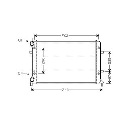 Radiator - Engine Cooling - AVA VN2228