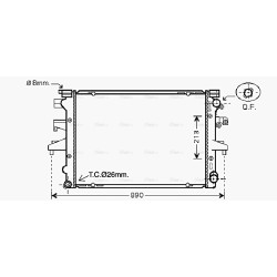 Radiator - Engine Cooling - AVA VN2232