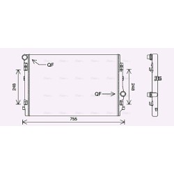 Radiator - Engine Cooling - AVA VN2398