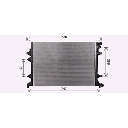 Engine Radiator - AVA VN2415
