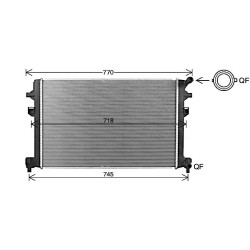 Radiator - Engine Cooling - AVA VN2426