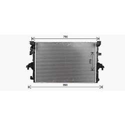 Radiator - Engine Cooling - AVA VN2436