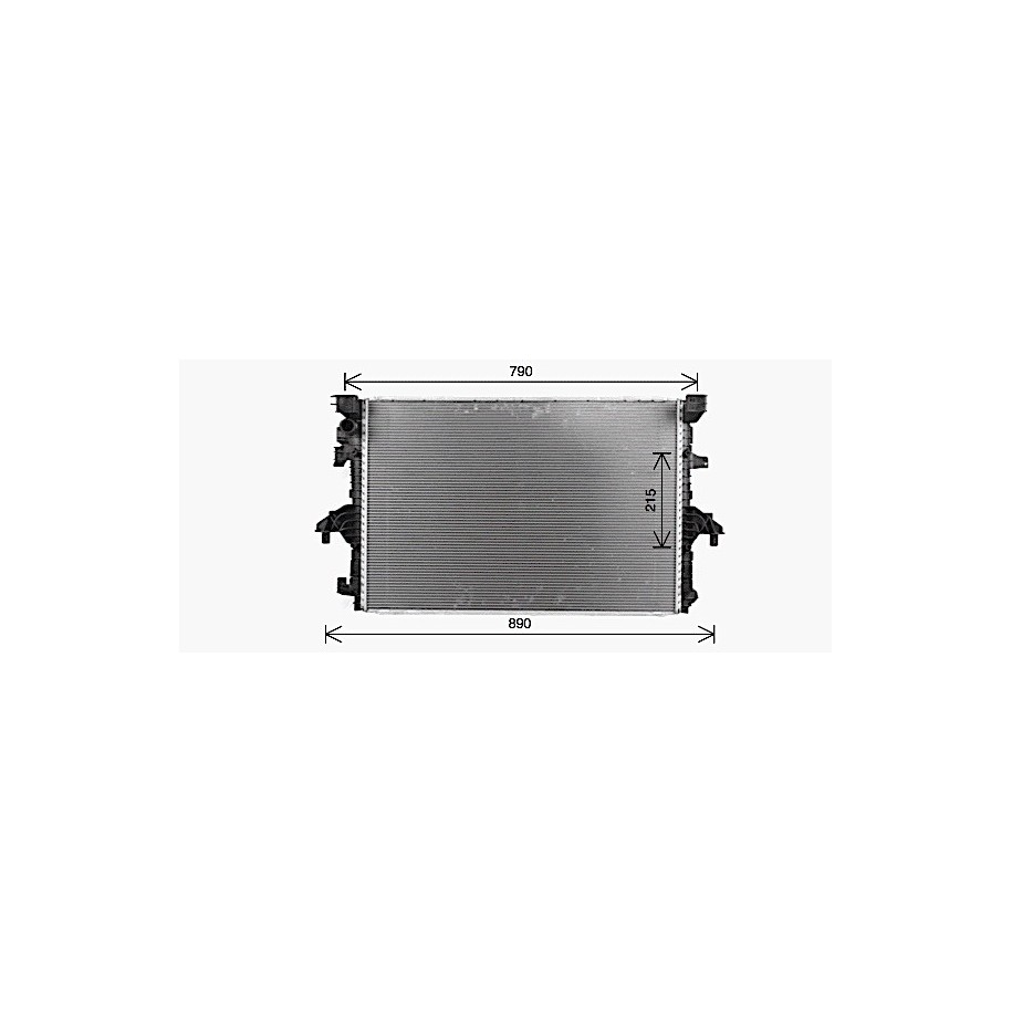 Radiator - Engine Cooling - AVA VN2436