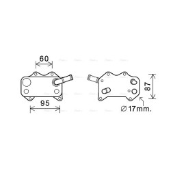 Engine Oil Cooler - AVA VN3329