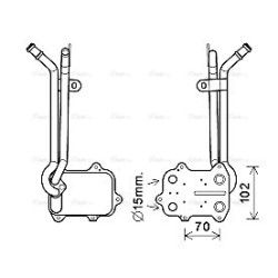 Engine Oil Cooler - AVA VN3389