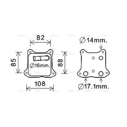 Engine Oil Cooler - AVA VN3391