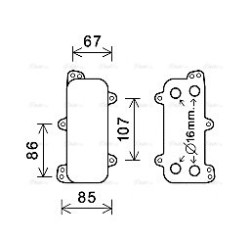 Engine Oil Cooler - AVA VN3392