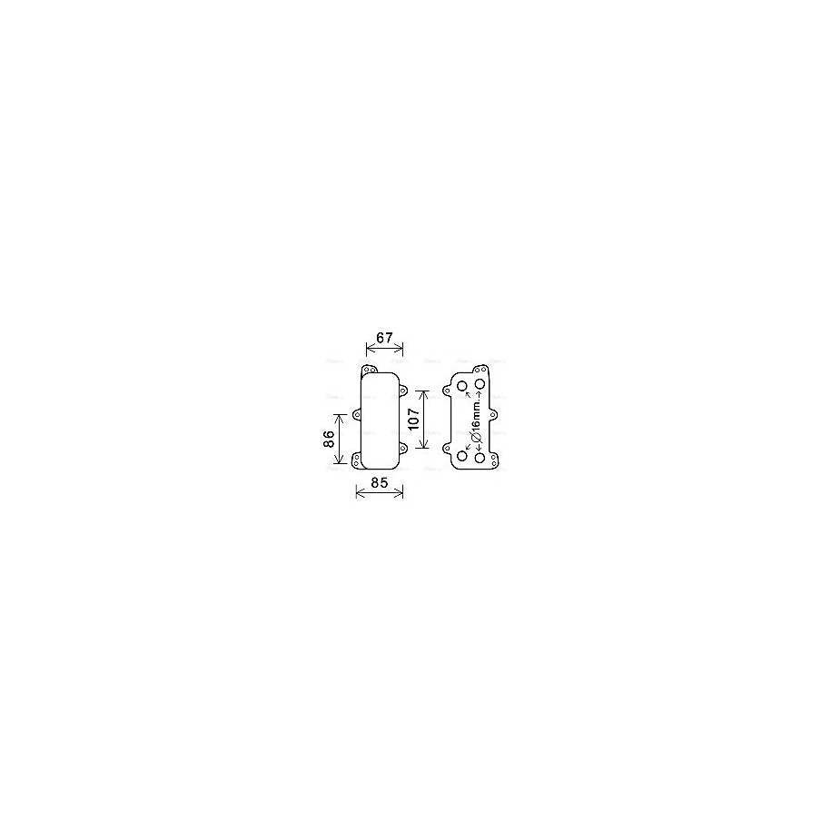 Engine Oil Cooler - AVA VN3392