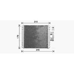 Heater Matrix - AVA VN6434