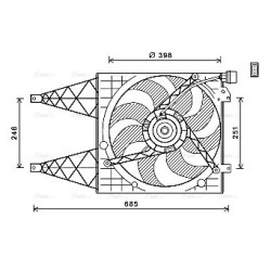 Radiator Fan - AVA VN7532