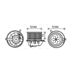 Heater Blower Motor - AVA VN8337
