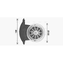 Heater Blower Motor - AVA VN8427