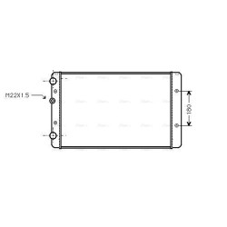 Radiator - Engine Cooling - AVA VNA2027
