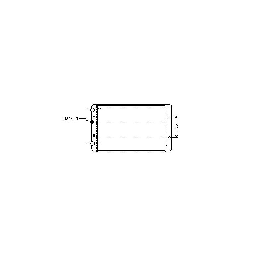 Radiator - Engine Cooling - AVA VNA2027