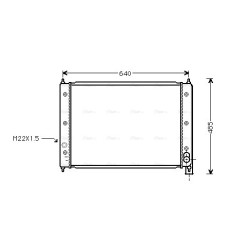 Radiator - Engine Cooling - AVA VNA2034
