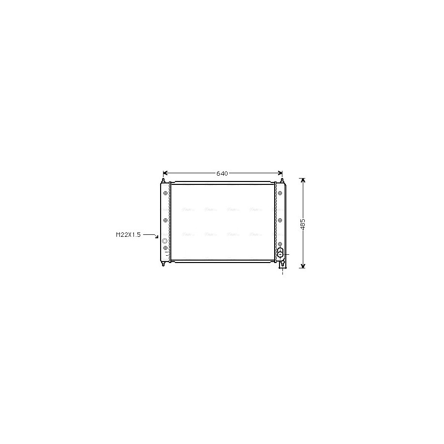 Radiator - Engine Cooling - AVA VNA2034