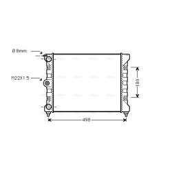 Radiator - Engine Cooling - AVA VNA2039