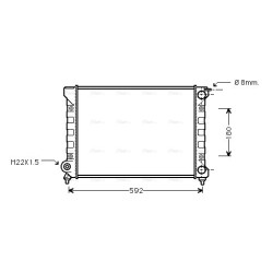 Radiator - Engine Cooling - AVA VNA2045