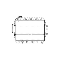 Radiator - Engine Cooling - AVA VNA2088