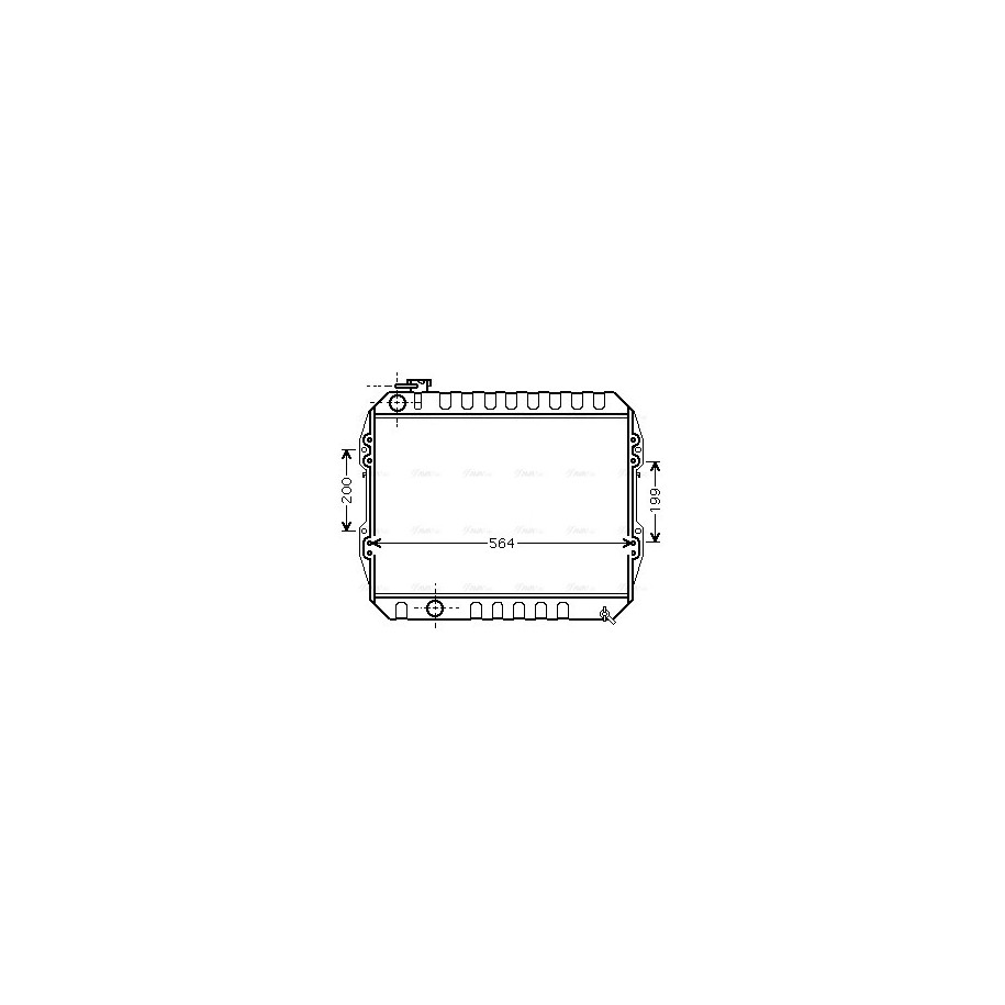 Radiator - Engine Cooling - AVA VNA2088
