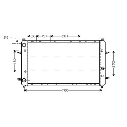 Radiator - Engine Cooling - AVA VNA2114