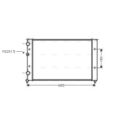 Radiator - Engine Cooling - AVA VNA2124