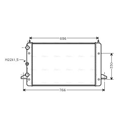 Radiator - Engine Cooling - AVA VNA2135