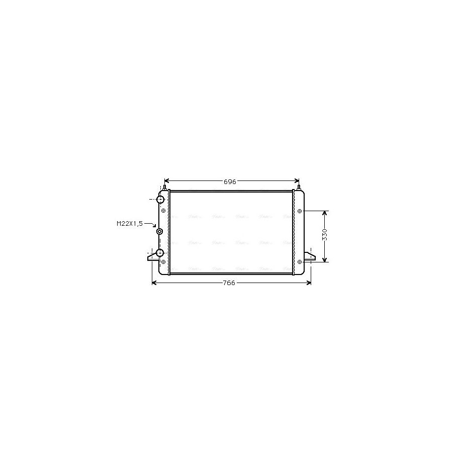 Radiator - Engine Cooling - AVA VNA2135