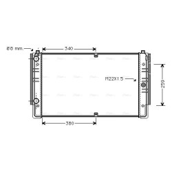 Radiator - Engine Cooling - AVA VNA2149