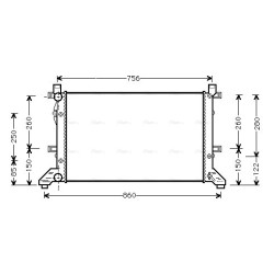 Radiator - Engine Cooling - AVA VNA2155