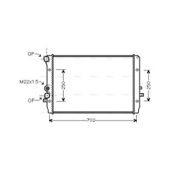Radiator - Engine Cooling - AVA VNA2193