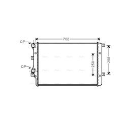Radiator - Engine Cooling - AVA VNA2206