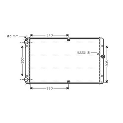 Radiator - Engine Cooling - AVA VNA2245