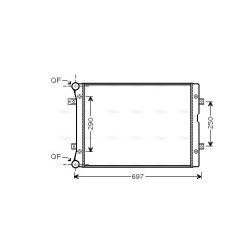 Radiator - Engine Cooling - AVA VNA2283