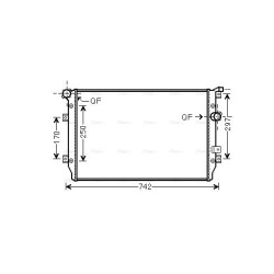 Radiator - Engine Cooling - AVA VNA2287