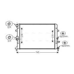 Radiator - Engine Cooling - AVA VNA2289