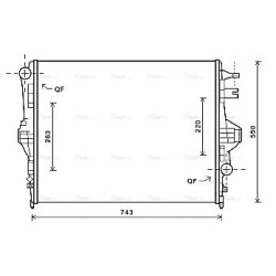 Radiator - Engine Cooling - AVA VNA2316