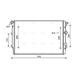 Radiator - Engine Cooling - AVA VNA2324