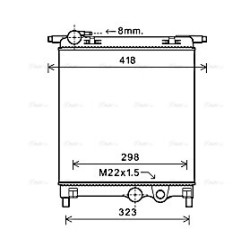Radiator - Engine Cooling - AVA VNA2325