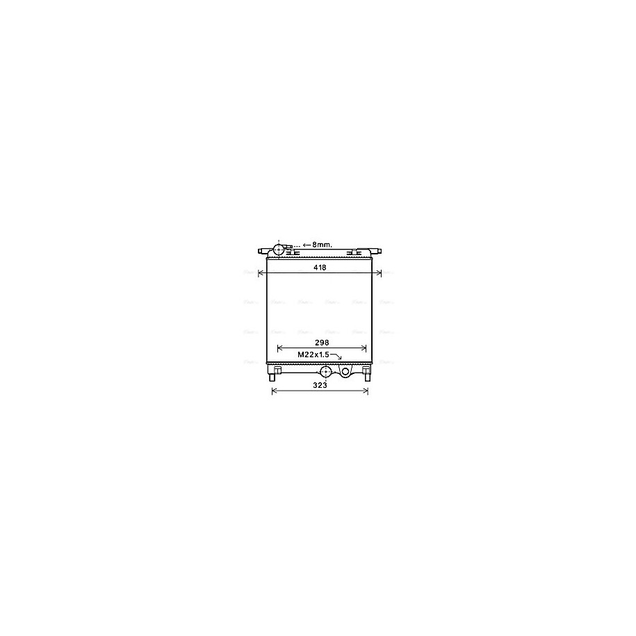 Radiator - Engine Cooling - AVA VNA2325