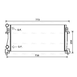 Radiator - Engine Cooling - AVA VNA2340