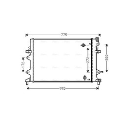 Engine Radiator - AVA VNA2370