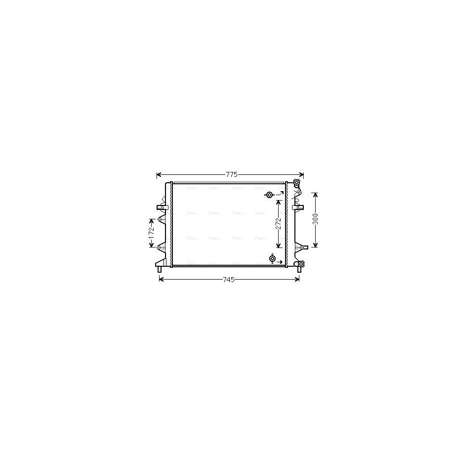 Engine Radiator - AVA VNA2370